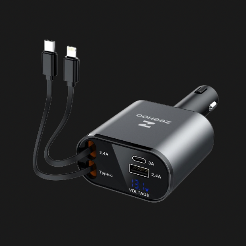 4-in-1 Fast Car Charger (Charge Everything At Once)